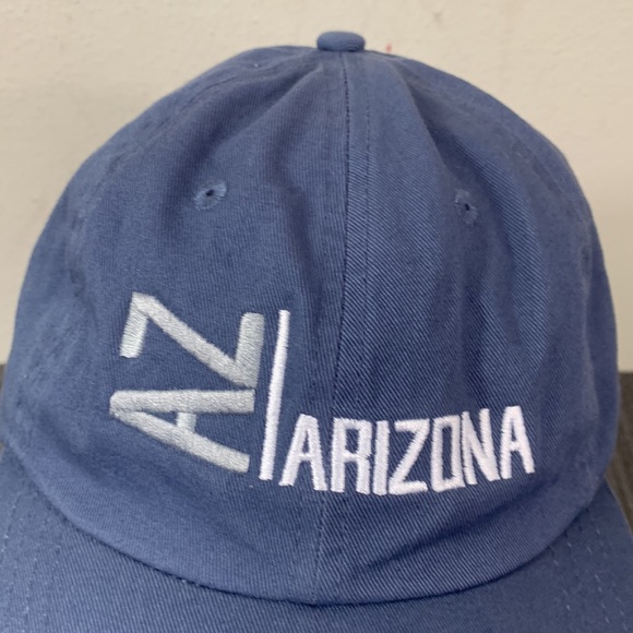 AZ Arizona Baseball Hat Unisex OSFA Blue White Adjustable Strapback Paramount - Picture 3 of 13